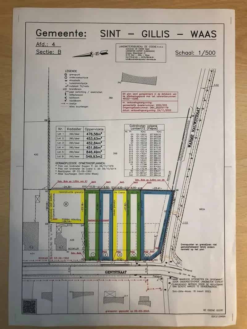 Bouwgrond te huur 846m² St-Pauwels - St-Niklaas