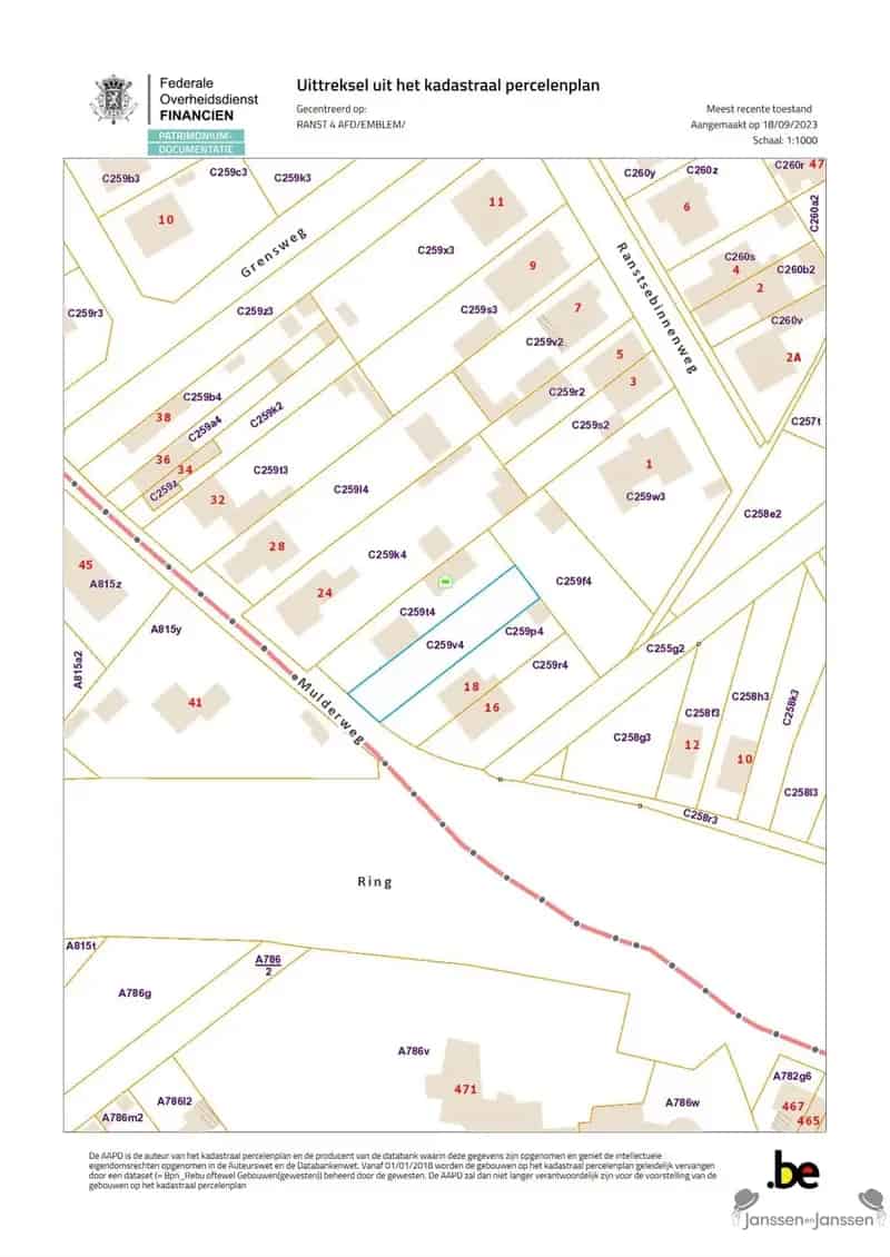 Bouwgrond - HOB - perceel 489 m²