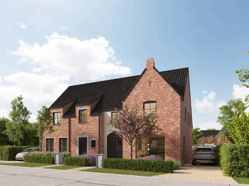 Nieuwbouw half open bebouwing te koop in Izegem