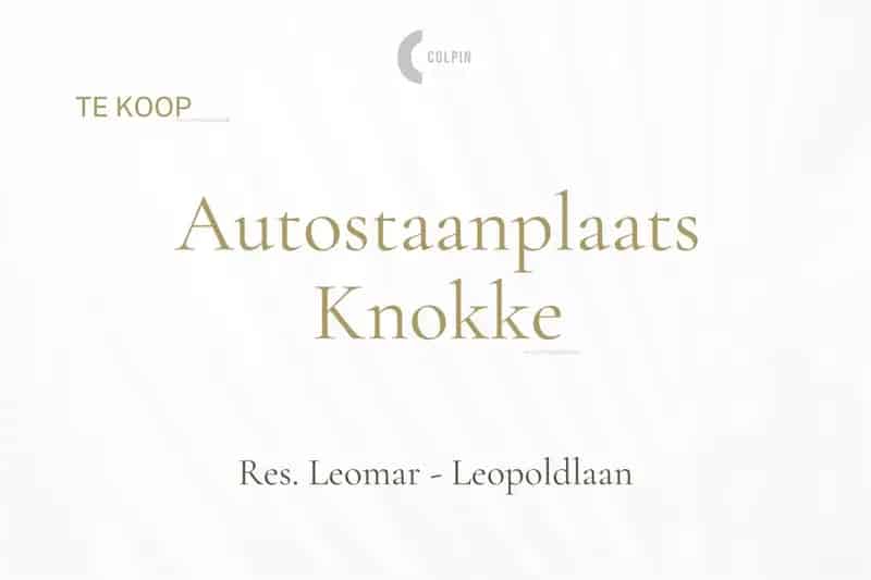 Garage te koop in Leomar Knokke