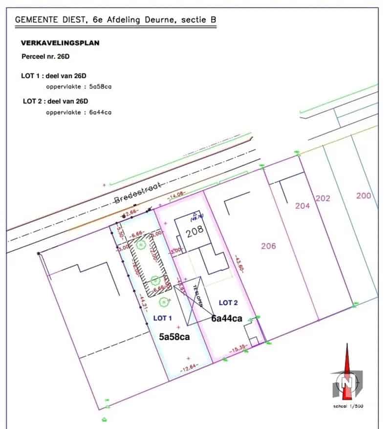 Woning + tuin (6a44ca) en perceel bouwgrond naastliggend (5a58ca)