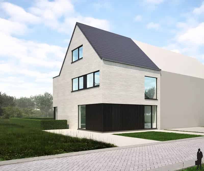 Ruime nieuwbouwwoning (casco) te koop op een top ligging in het centrum van Kessel.