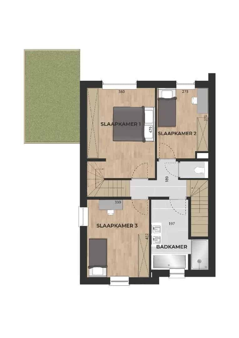 Halfvrijstaande woning in landelijke stijl op 3 a 69 ca (LOT 4).