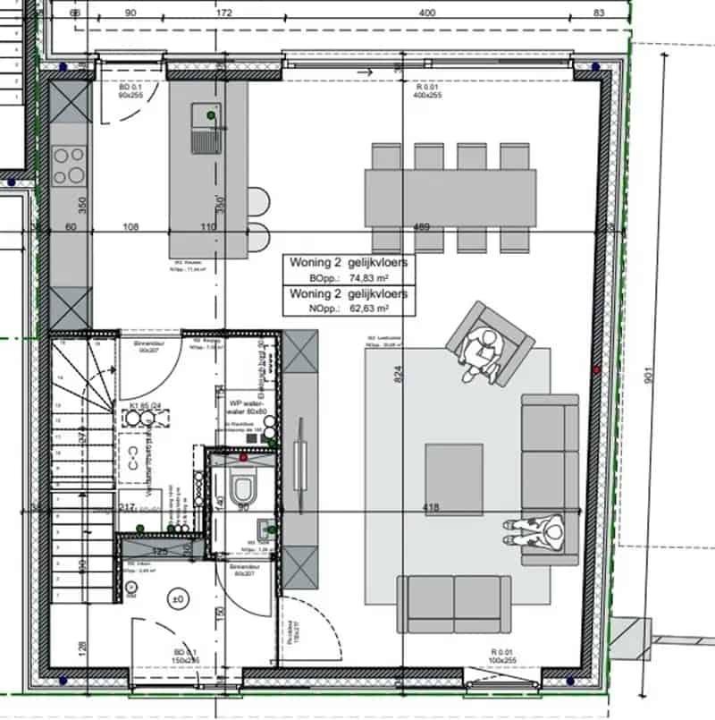 Gesloten nieuwbouwwoning met 3 slaapkamers en mooie tuin.