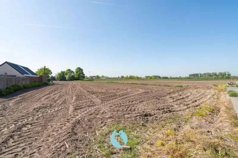 Zuid georiënteerd perceel bouwland van +/- 1.500 m² te Evergem