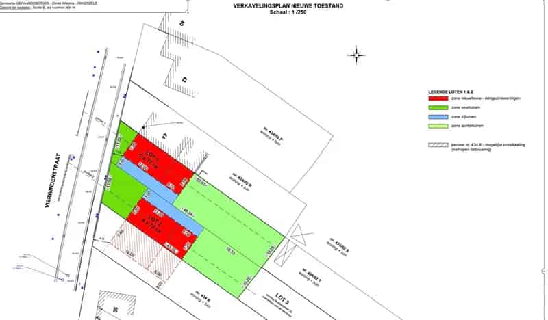 Bouwgrond voor open bewoning of project voor 2 HOB