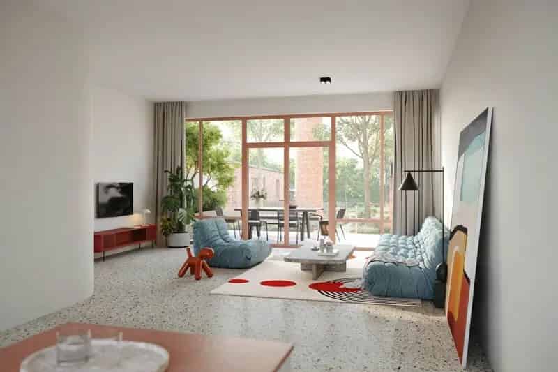 Nieuwbouwwoning met drie slaapkamers in groene omgeving