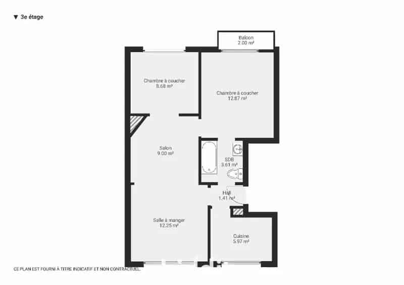 Appartement 7/G met uitzicht o.h. Dudenpark,  3e verd. links