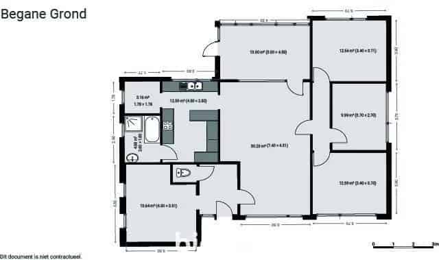 GELIJKVLOERSE WONING