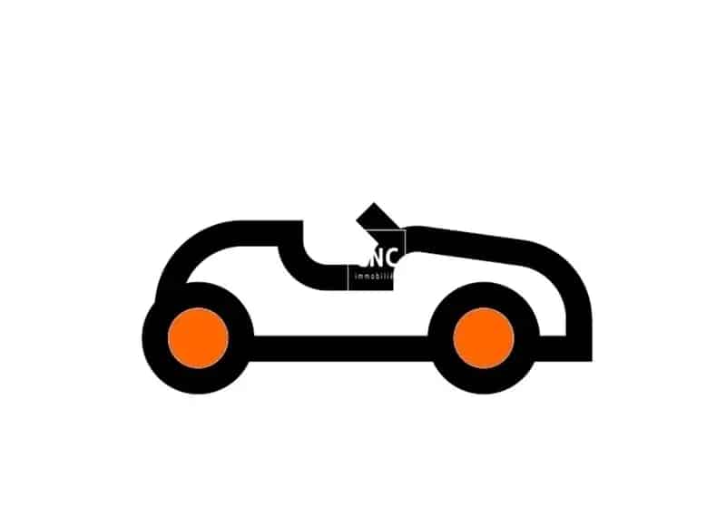 Autostandplaats in het centrum van Knokke; in de Taborastraat vlakbij de Lippenslaan.