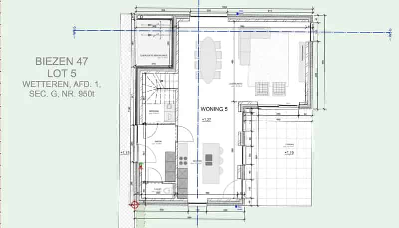 Bouwgrond Wetteren 838m² Open Bebouwing Rustige Ligging