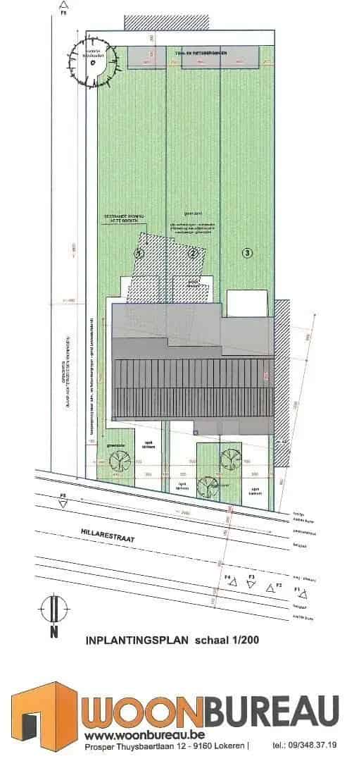 Moderne, energiezuinige nieuwbouwwoning, ruwbouw winddicht, in het centrum van Lokeren op wandelafstand van de markt en met een uitstekende verbinding naar nabu