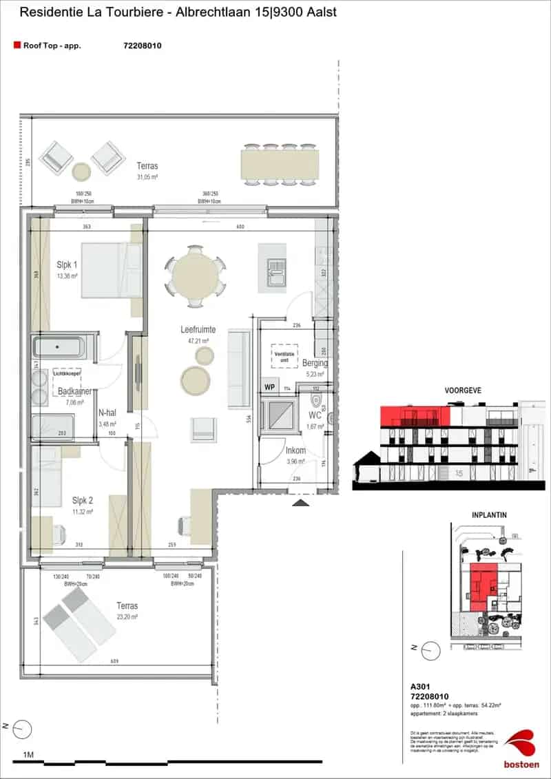 Penthouse te koop in Aalst