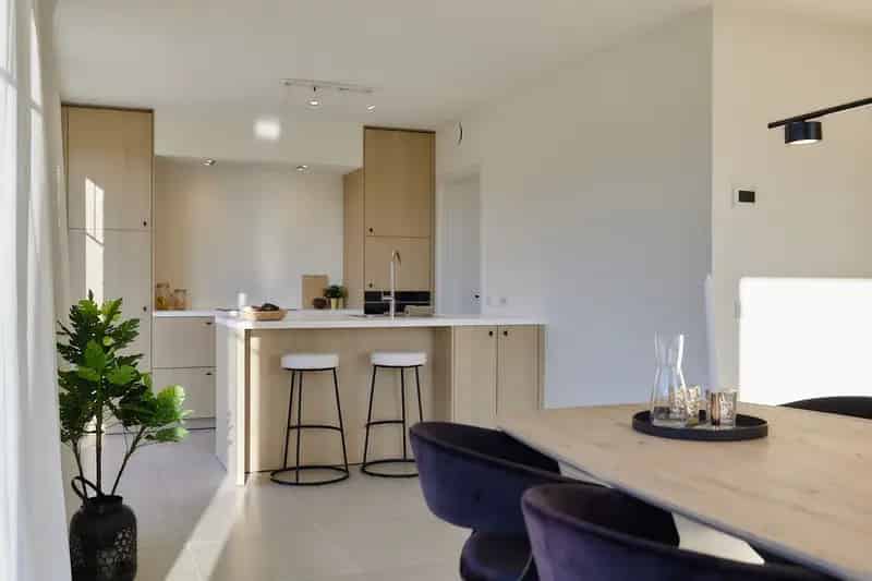 Nieuwbouwwoningen in de Populierstraat te Roeselare