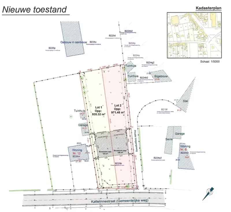 Bouwgrond voor halfopen bebouwing (lot 1) - 935m²