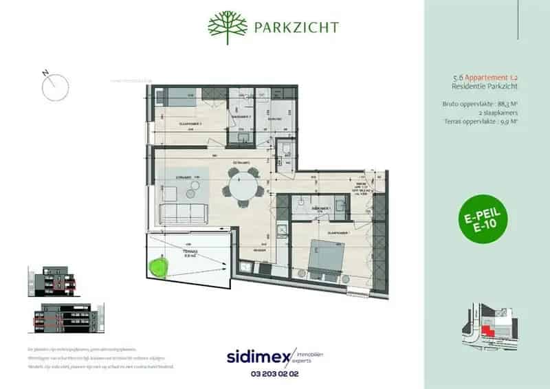 Nieuwbouw appartement te koop in Willebroek