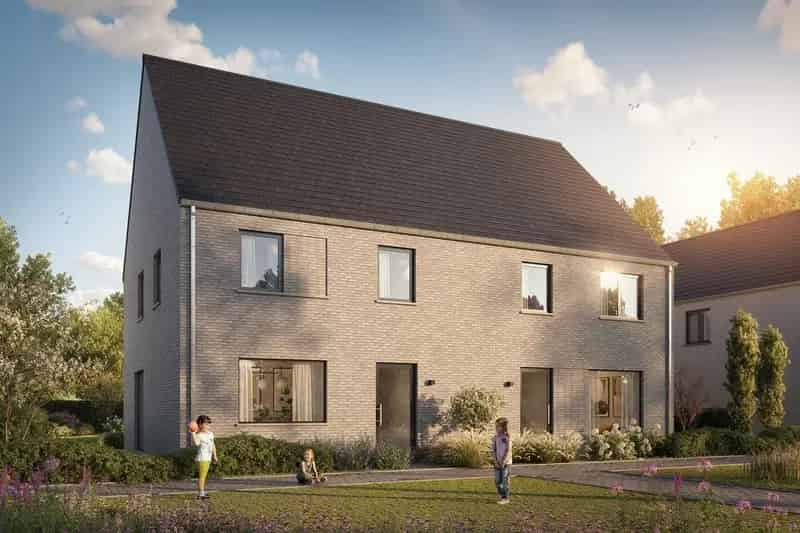 Energiezuinige halfopen bebouwing op centrale en groene locatie in Belsele