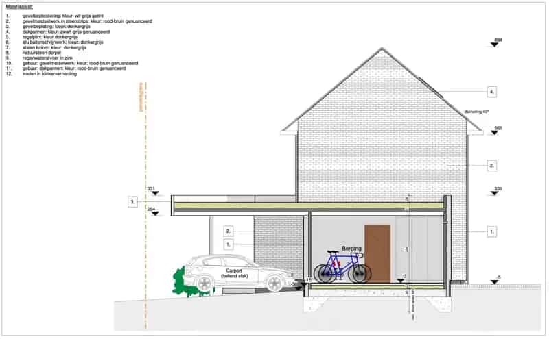 Bouwgrond voor HOB met vergunde plannen op 3a4ca
