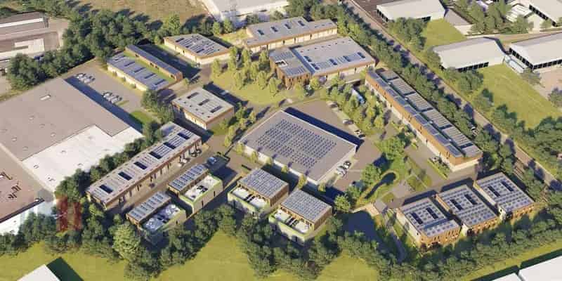 Nieuwbouw KMO Unit en Woning te Koop Bazuin Roeselare