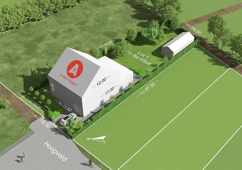 Bouwgrond voor open bebouwing op uiterst rustige ligging