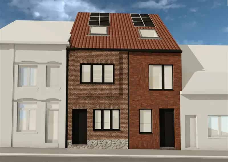 Project voor 2 woningen in gesloten bebouwing.