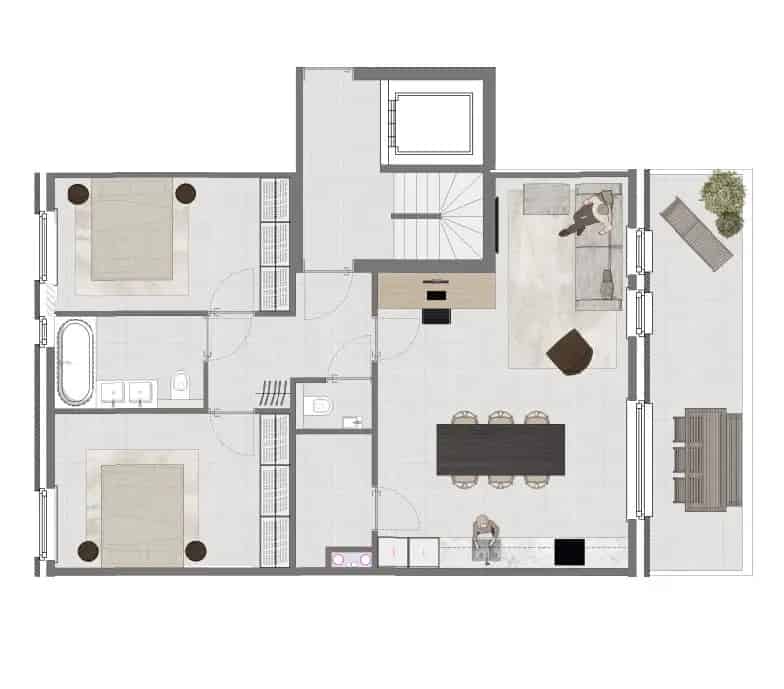 Kwalitatieve en duurzame appartementen in Alveringem met landelijke zichten - Residentie Ter Walle