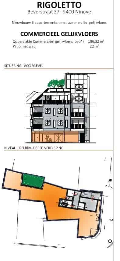 NIEUWBOUW COMMERCIEEL GELIJKVLOERS RIGOLETTO
