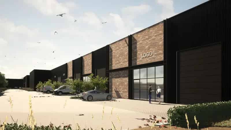 Nieuwbouw KMO Unit 14 gelegen op de voormalige Coca-Cola Site.