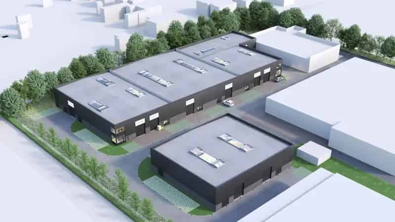 Nieuwbouw KMO-units in 'Heidelo-Park'