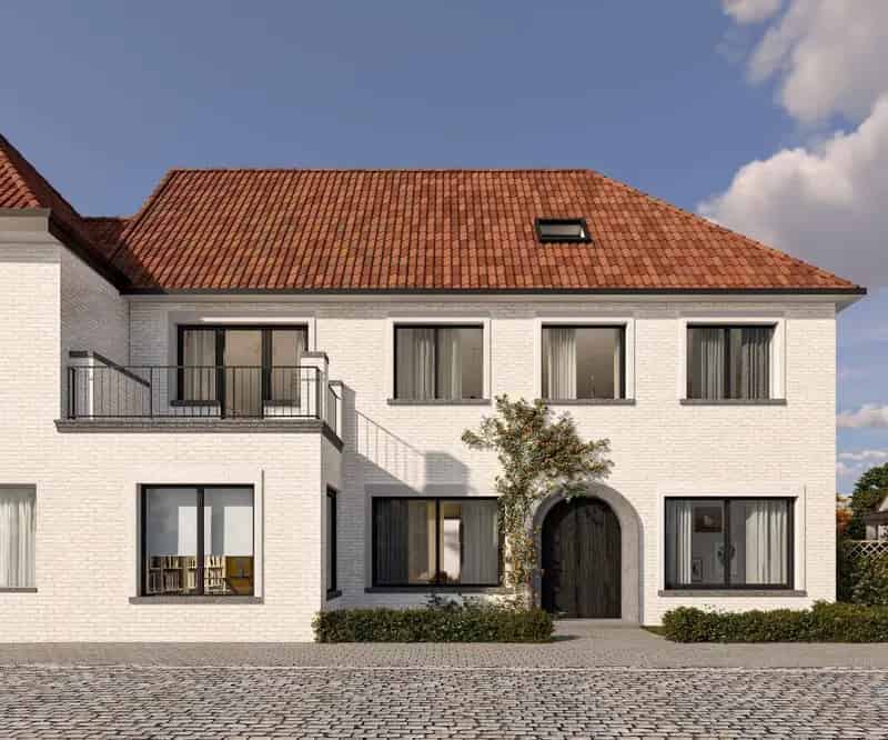 Gerenoveerde casco pastoriewoning voorzien van technieken gelegen in het pittoreske dorp van Lapscheure
