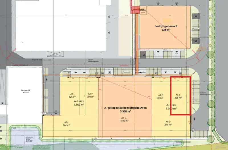 Nieuwbouw KMO-units in 'Heidelo-Park'