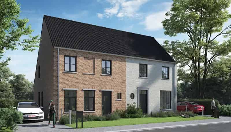 Landelijke, halfopen woning