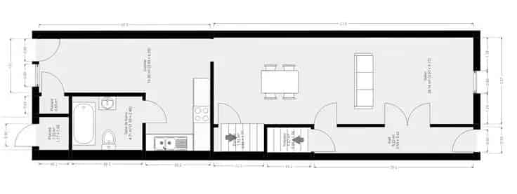 Huis Te Koop Loupoigne 2 slaapkamers tuin