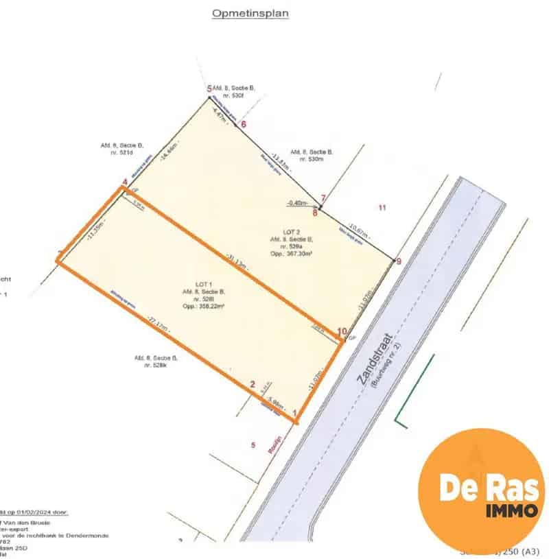 ERONDEGEM - Centraal gelegen bouwgrond voor HOB