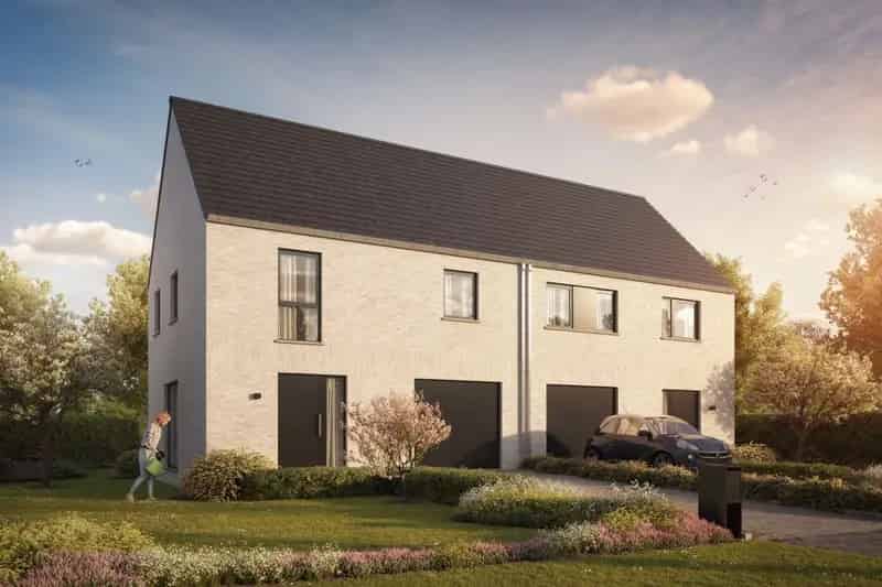 2 halfopen nieuwbouwwoningen te Merelbeke