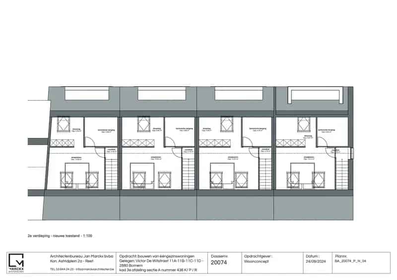 Casco woning in nieuwbouwproject te Hingene, Bornem
