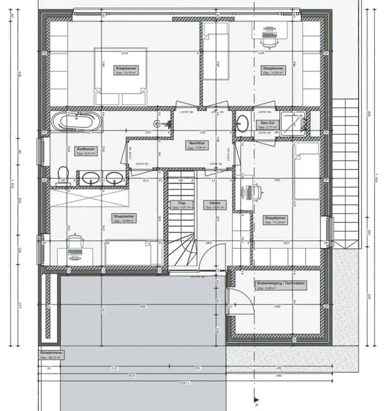 Lot 46 - Open bebouwing met 4 slaapkamers en 2 badkamers