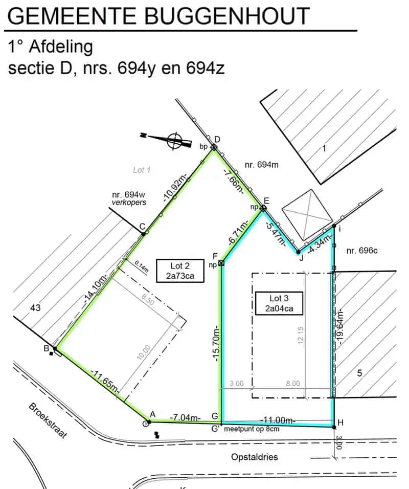IN OPTIE - Bouwgrond (LOT 3) half-open bebouwing pal bij centrum Opstal