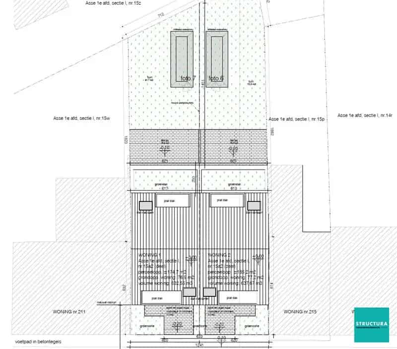 Bouwgrond voor 2 woningen met vergunning