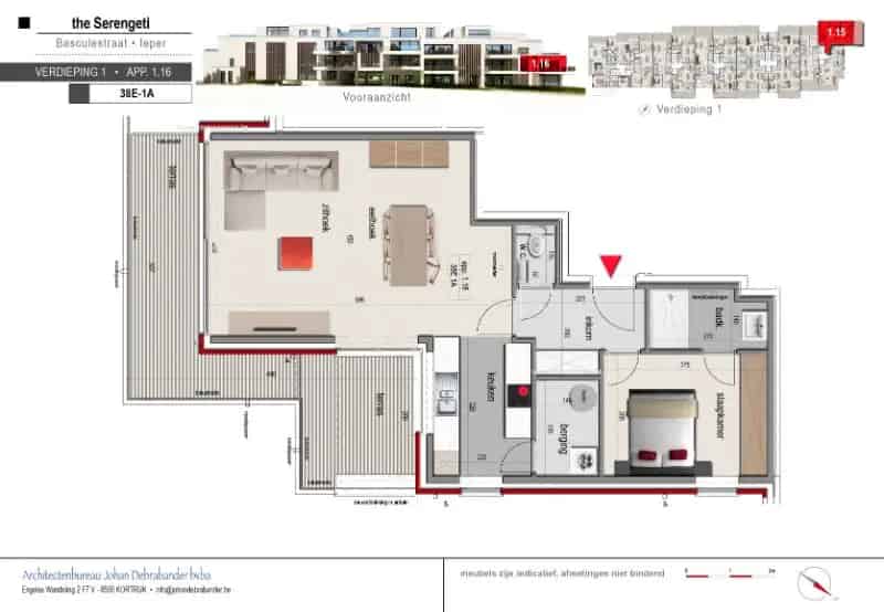 Nieuwbouw appartement te koop in Ieper