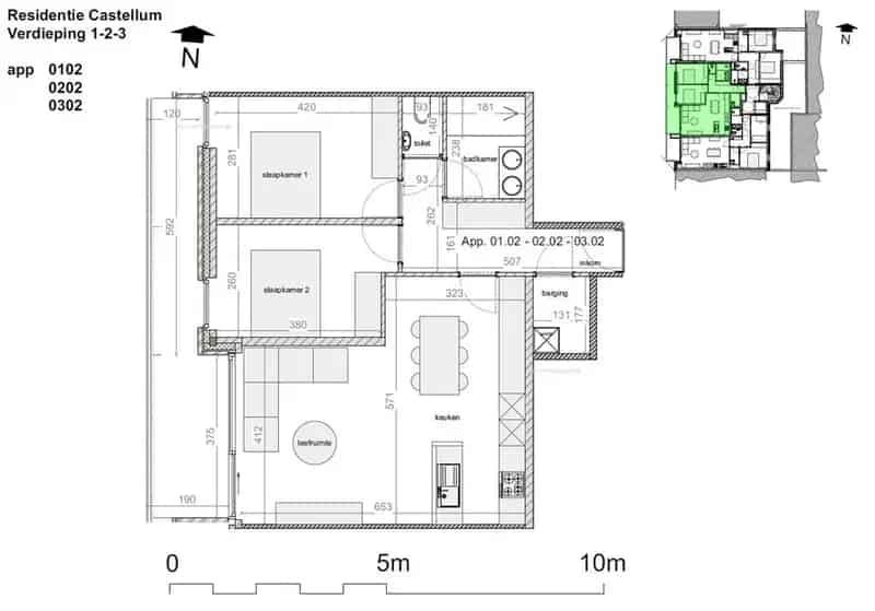 Nieuwbouw appartement te koop in Castellum 0102 De Panne