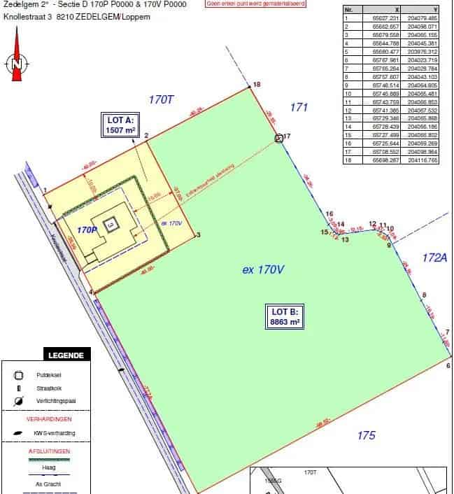 Landbouwgrond te huur Zedelgem 8863m2