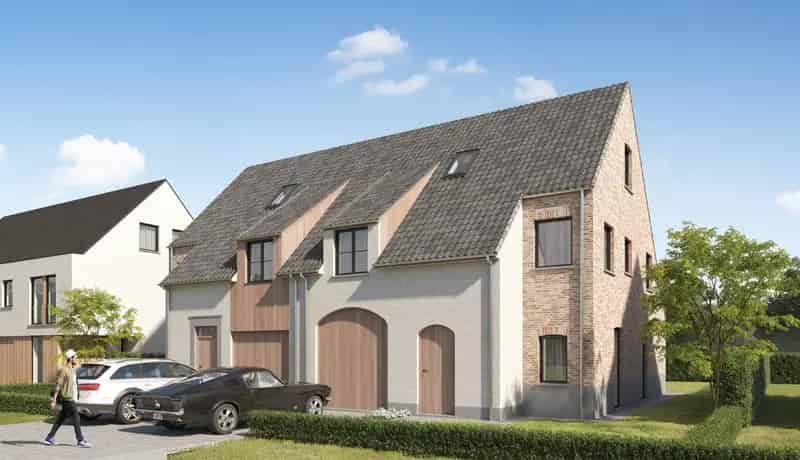 Landelijke, halfopen woningen