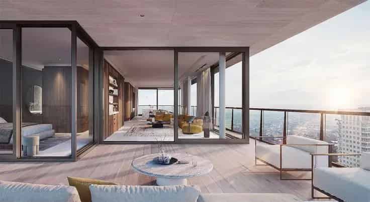 Penthouse Te Koop Antwerpen Twist Tower - Luxe Uitzicht Zwembad