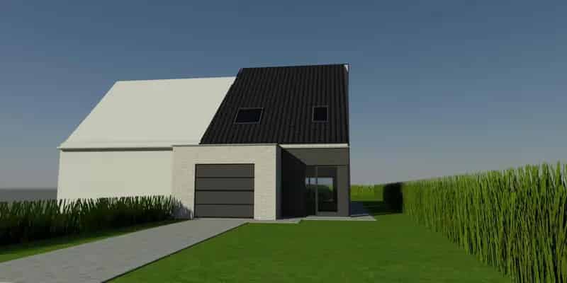 Nieuwbouwwoning (halfopen) op 498 m² te Handzame.