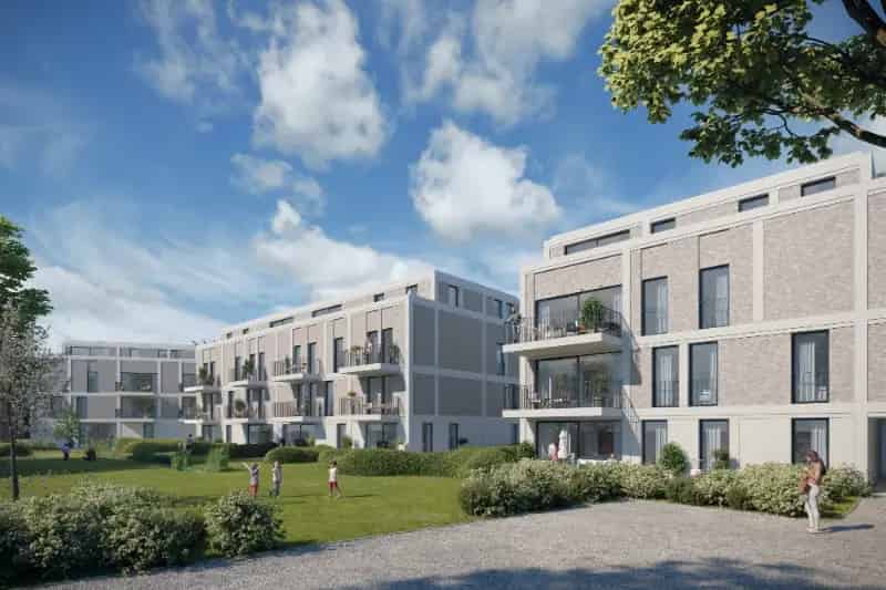Green Square presenteert u 35 nieuwbouwappartementen en een winkelpand, letterlijk ónder de Kerktoren van Sleidinge. - Kantoor te koop