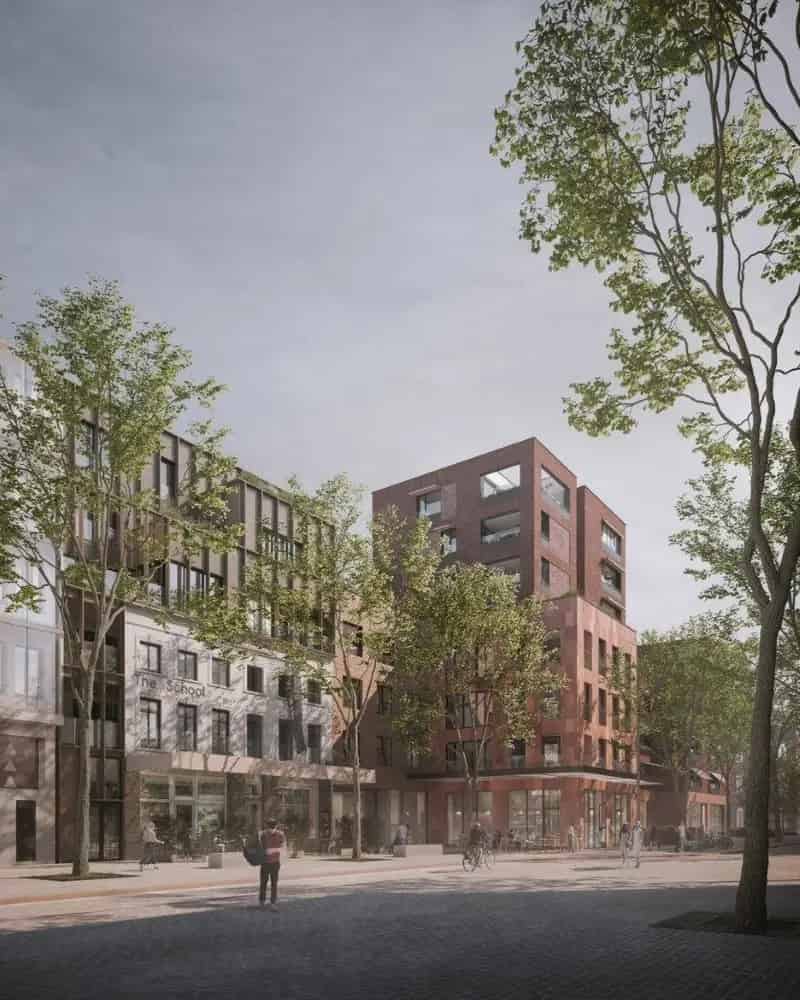 COMMERCIELE RUIMTE met terras op toplocatie, 100 m² - Res. B'HIVE