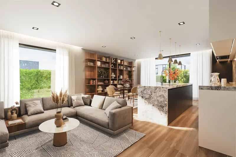 MODERNE RUWBOUW WINDDICHTE NIEUWBOUWWONING (BEN) OP EEN ZEER CENTRALE DOCH UITERST RUSTIGE LIGGING TE PEER