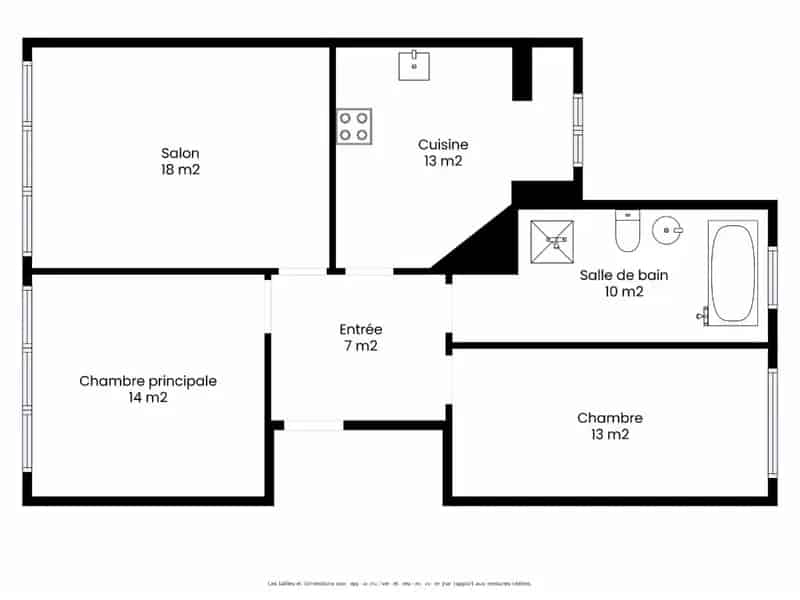 Het appartement nr 5 op 2e verd. links