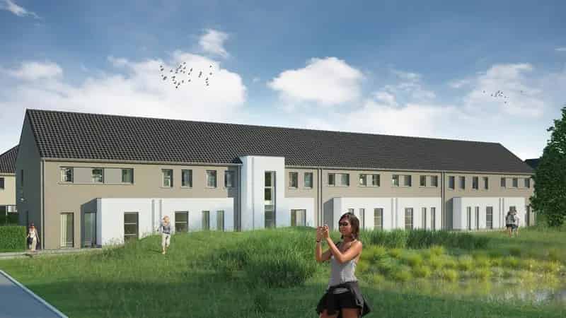 Moderne gesloten bebouwing te Hooglede
